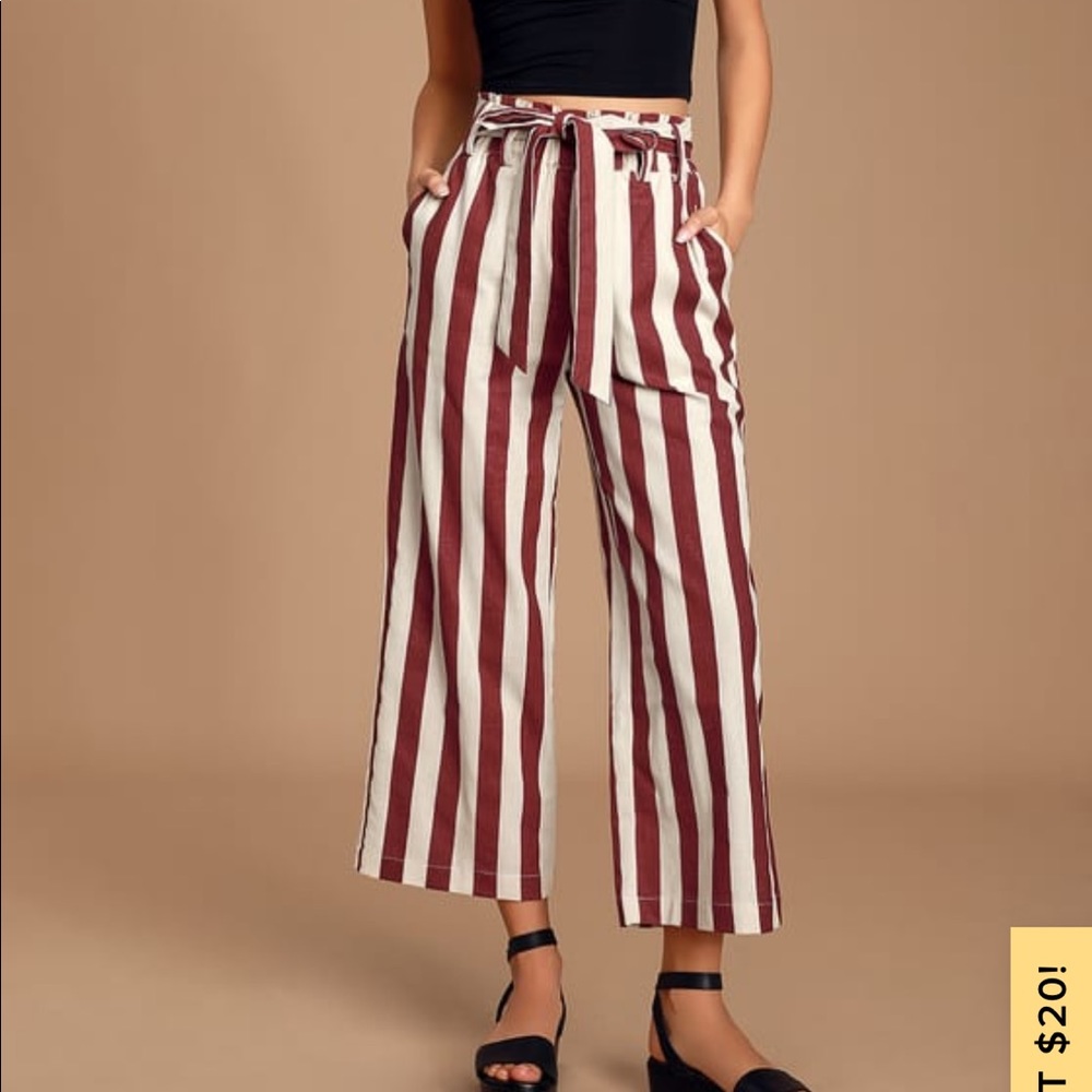 High wasted culottes size small moon river